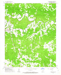 Evening Shade 1961 topographic map thumbnail
