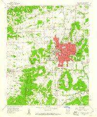 Fayetteville 1958 topographic map thumbnail