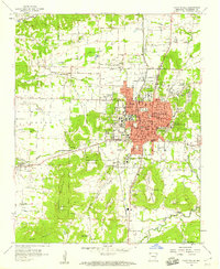 Fayetteville 1958 topographic map thumbnail