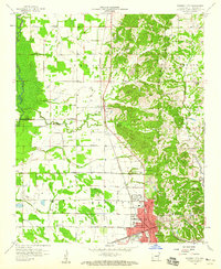 Forrest City 1958 topographic map thumbnail