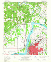 Fort Smith 1947 topographic map thumbnail