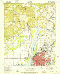 Fort Smith 1951 topographic map thumbnail