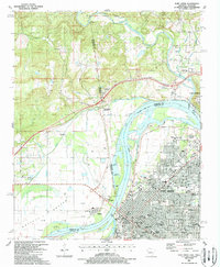 Fort Smith 1987 topographic map thumbnail
