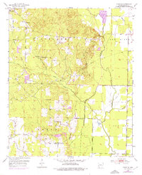 Fouke SE 1952 topographic map thumbnail