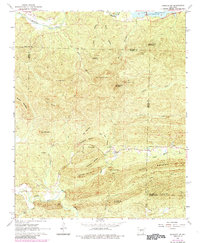 Fourche SW 1963 topographic map thumbnail