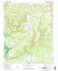 Greers Ferry Dam 1973 topographic map thumbnail