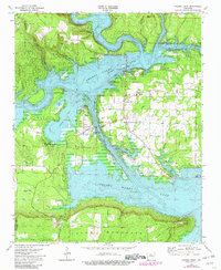 Greers Ferry 1973 topographic map thumbnail