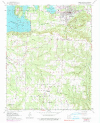 Heber Springs 1963 topographic map thumbnail