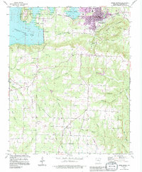 Heber Springs 1989 topographic map thumbnail