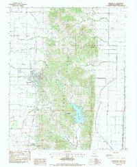 Harrisburg 1983 topographic map thumbnail