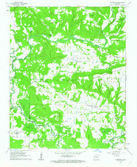 Hattieville 1962 topographic map thumbnail