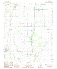 Hickory Ridge 1984 topographic map thumbnail