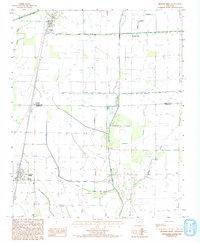 Hickory Ridge 1992 topographic map thumbnail
