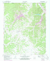 Hiwasse 1971 topographic map thumbnail