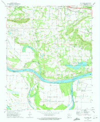 Holla Bend 1972 topographic map thumbnail
