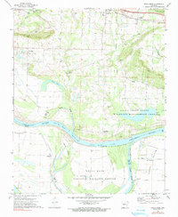 Holla Bend 1972 topographic map thumbnail