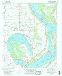Horseshoe Lake 1981 topographic map thumbnail