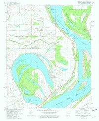 Horseshoe Lake 1981 topographic map thumbnail