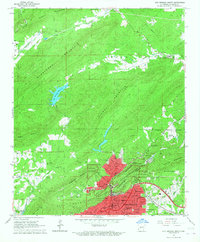 Hot Springs North 1966 topographic map thumbnail
