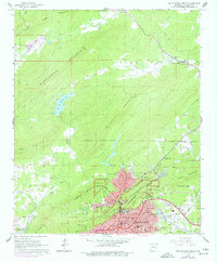 Hot Springs North 1966 topographic map thumbnail