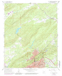 Hot Springs North 1966 topographic map thumbnail