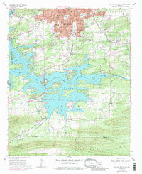 Hot Springs South 1966 topographic map thumbnail
