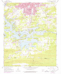 Hot Springs South 1966 topographic map preview