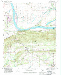 Houston 1990 topographic map thumbnail
