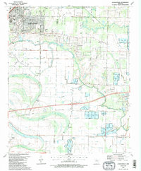 Jacksonville 1987 topographic map thumbnail