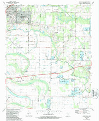 Jacksonville 1987 topographic map thumbnail