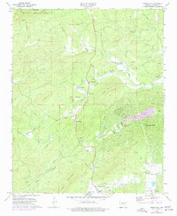 Jessieville 1972 topographic map thumbnail