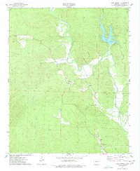 Lake Norrell 1974 topographic map thumbnail