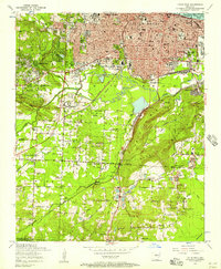 Little Rock 1954 topographic map thumbnail
