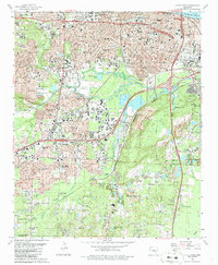 Little Rock 1986 topographic map thumbnail