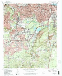 Little Rock 1986 topographic map thumbnail