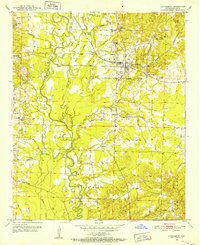 Lockesburg 1951 topographic map thumbnail