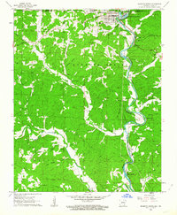 Mammoth Spring 1962 topographic map thumbnail