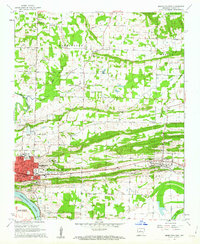 Morrilton East 1961 topographic map thumbnail
