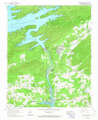 Mountain Pine 1966 topographic map thumbnail