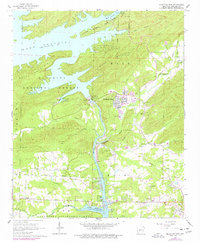 Mountain Pine 1966 topographic map thumbnail