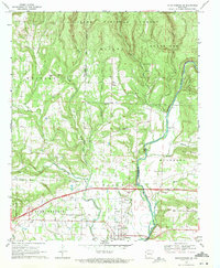 Mountainburg SE 1969 topographic map thumbnail