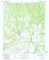 Mountainburg SE 1969 topographic map thumbnail