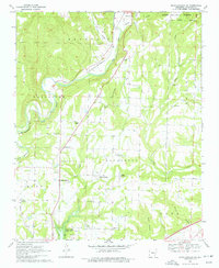 Mountainburg SW 1969 topographic map thumbnail