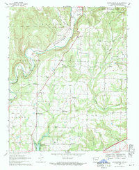 Mountainburg SW 1969 topographic map thumbnail