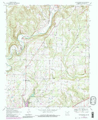 Mountainburg SW 1969 topographic map thumbnail