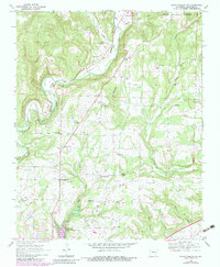 Mountainburg SW 1969 topographic map thumbnail