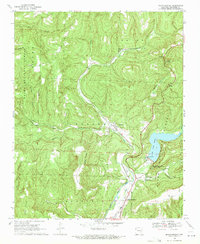 Mountainburg 1969 topographic map thumbnail
