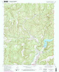 Mountainburg 1969 topographic map thumbnail