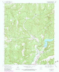 Mountainburg 1969 topographic map thumbnail