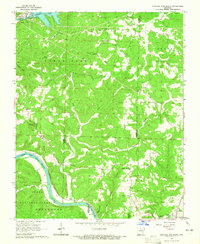 Norfork Dam South 1964 topographic map thumbnail